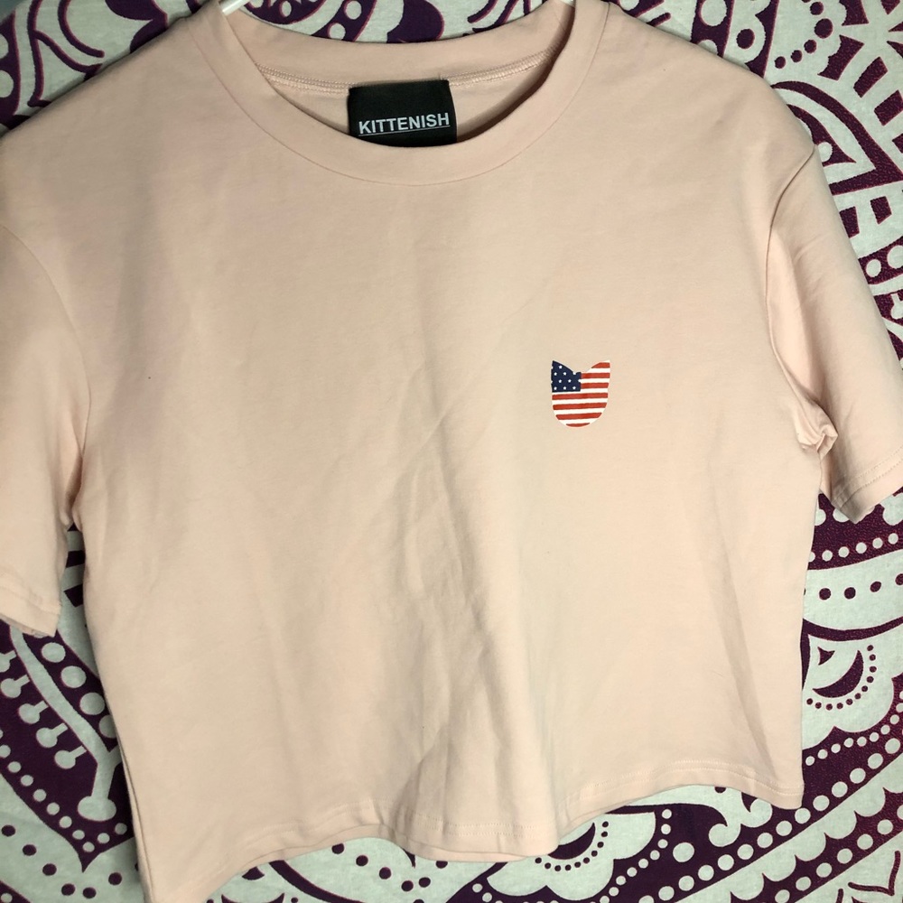 American flag Kittenish crop top